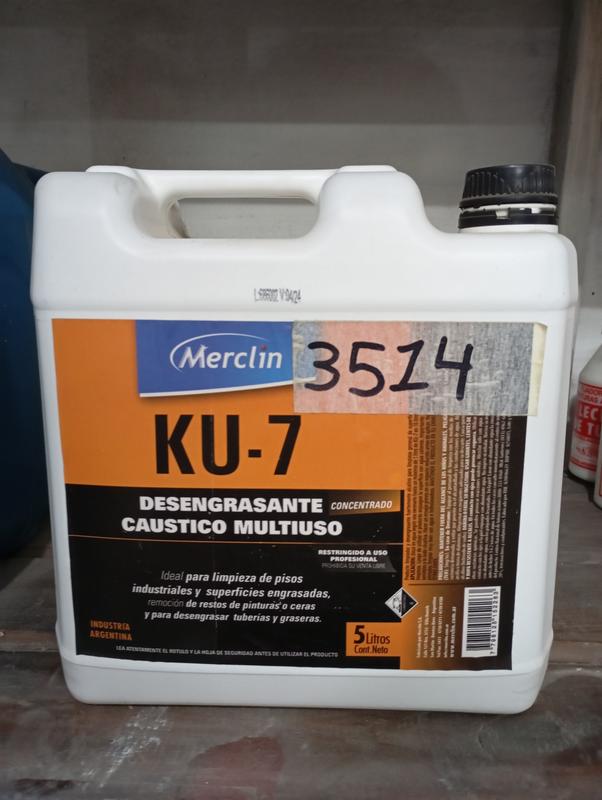 DESENGRASANTE CAUSTICO MERCLIN X 5L KU7