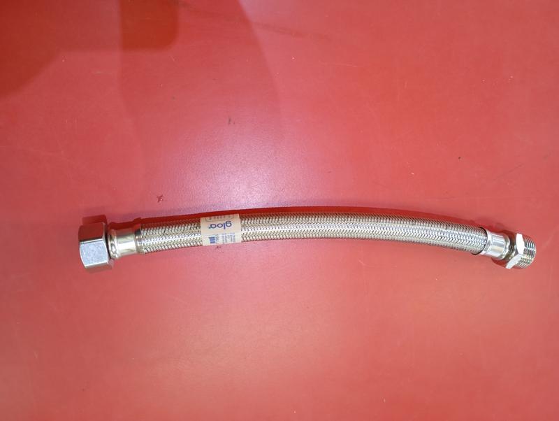 FLEXIBLE MALLADO 3/4" X 30CM ROSCA MACHO FIJA/ACER