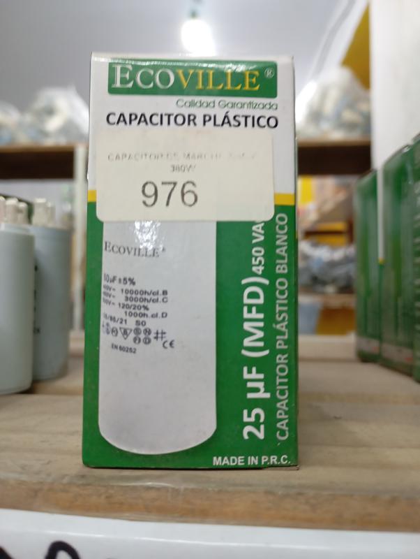 CAPACITOR DE MARCHA 25MDF 380W