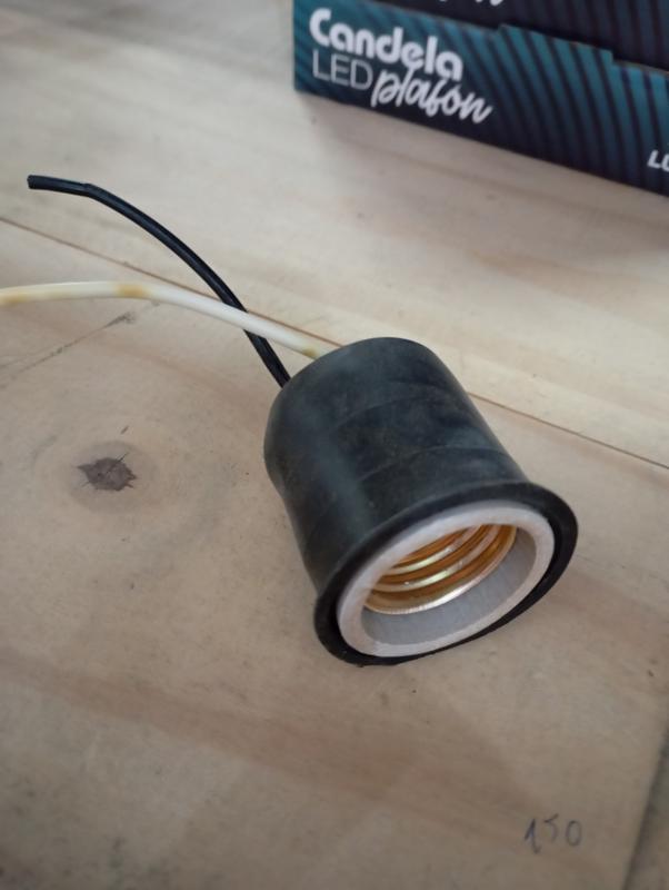 PORTALAMPARA E27 C/CHICOTE PORCELANA