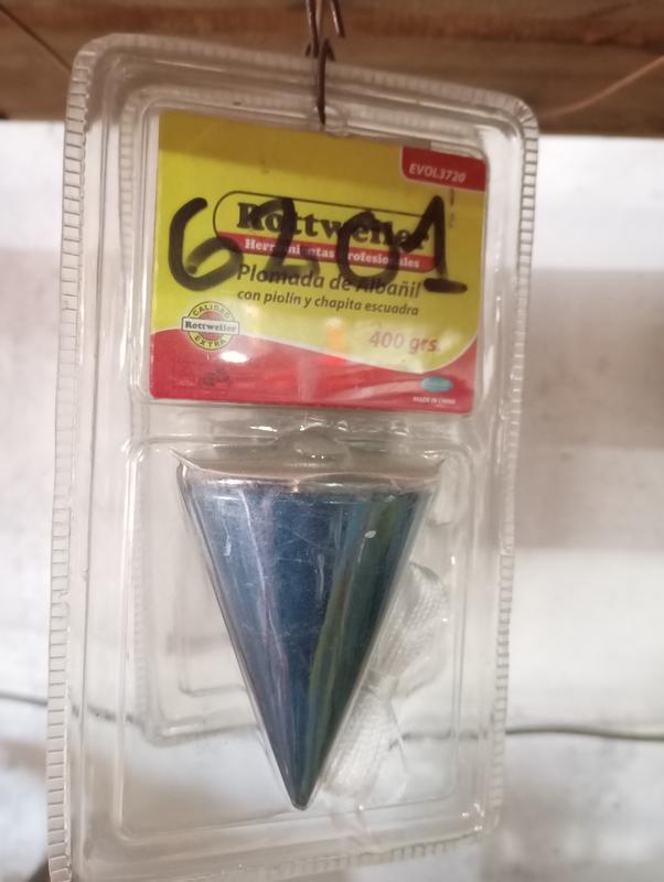 PLOMADA ALBAÑIL 400GR. ROTTWEIL