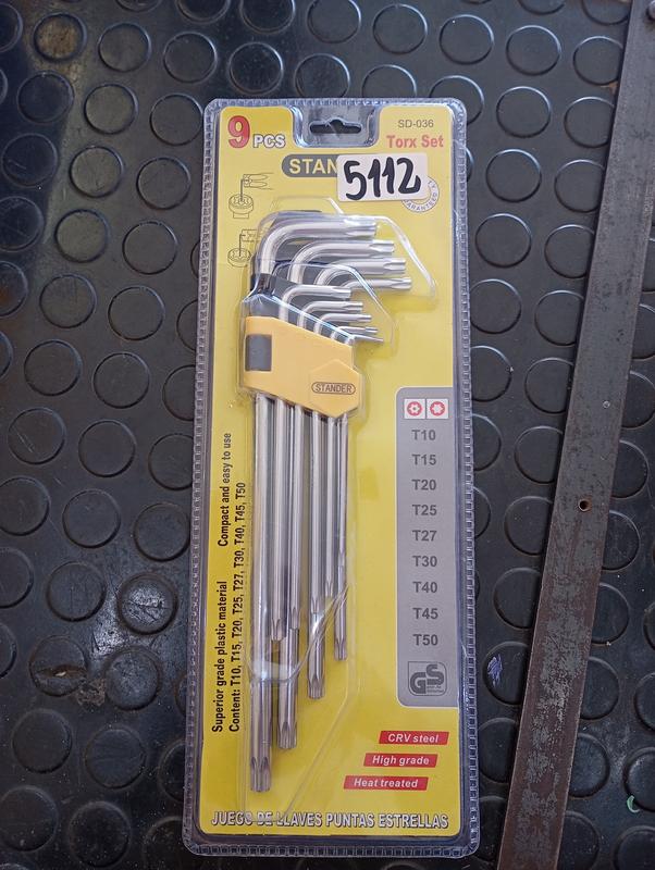 LLAVE TORX LARGA 9 PZA SD036